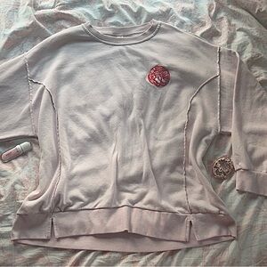 Pink Sweatshirt with Patch